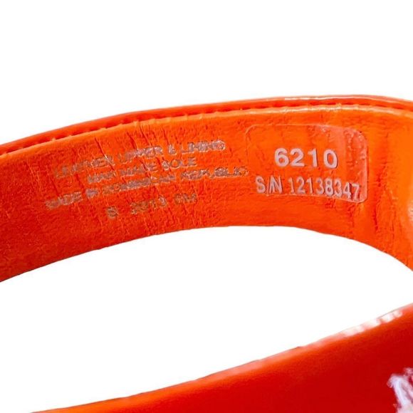 Tory Burch Cameron Patent Suffiano Thong Wedge Sandals Genuine Leather Size 6 - Picture 8 of 8